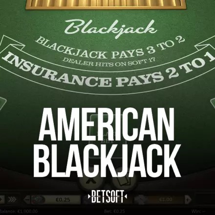 American Blackjack game by Betsoft Gaming – logo hosted on FairPlay Casino