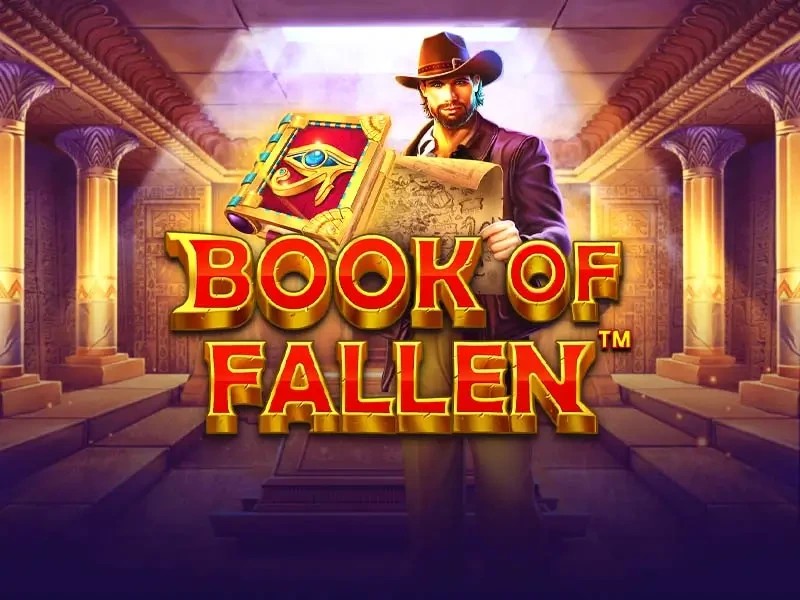 Book of the Fallen online game logo by Pragmatic Play on fairplay-casino.com.nl